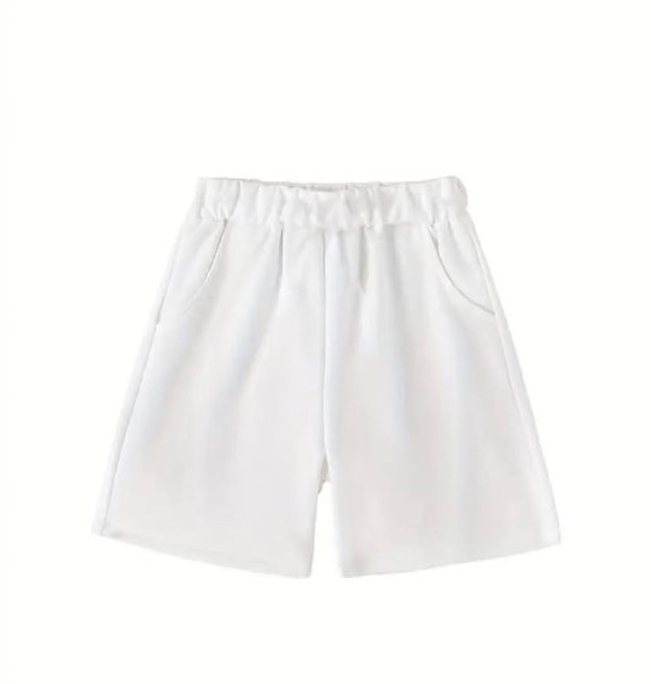 Picture of WS799 KIDS WHITE SHORTS WITH POCKETS GREAT FOR SCHOOL